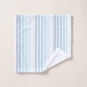 Shades of Blue with Changeable Background Colour Wash Cloth