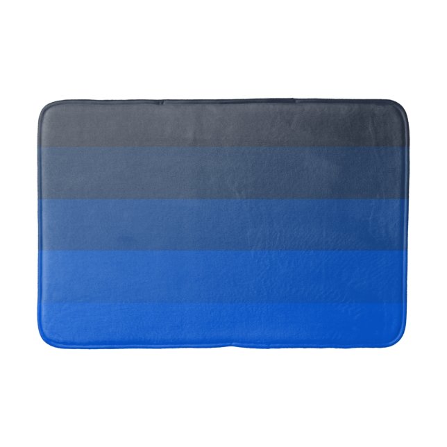 Shades of Blues Bath Mat (Front)