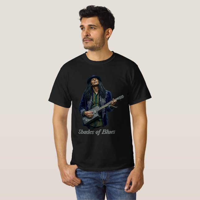 Shades of Blues T-Shirt (Front Full)