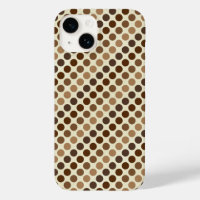 Shades of Brown Polka Dots by Shirley Taylor