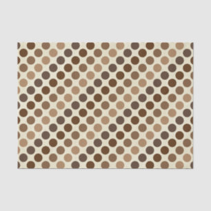 Shades Of Brown Polka Dots by Shirley Taylor Tissue Paper