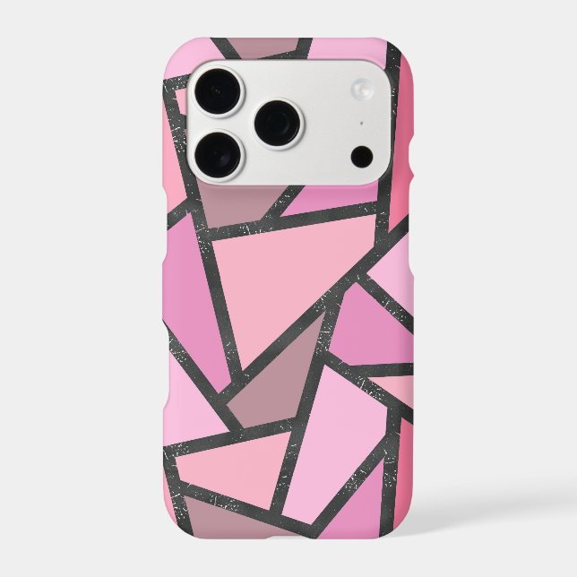 Shades of coral stained glass pattern (Back)