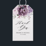 Shades of Dusty Purple Blooms Moody Floral Wedding Gift Tags<br><div class="desc">Elegant and modern floral midsummer wedding gift tag features a bouquet of watercolor roses peonies in shades of purple plum, dusty rose, dusty pink , mauve, sage with lush green botanical leaves and eucalyptus. Please find more matching designs and variations from my "blissweddingpaperie" store. And feel free to contact me...</div>