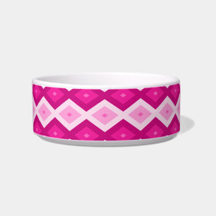 Shades of fuchsia diamond pattern bowl