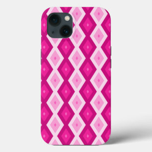 Shades of fuchsia diamond pattern Case-Mate iPhone 13 Case
