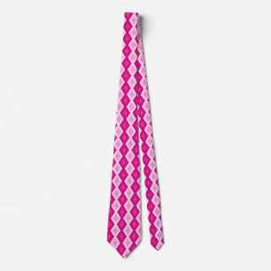 Shades of fuchsia diamond pattern tie