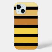 Shades Of Golden Yellow Stripes On Black