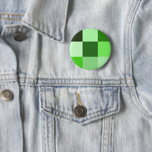 Shades of green 6 cm round badge
