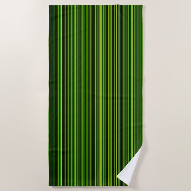 Shades of Green  Beach Towel (Front)