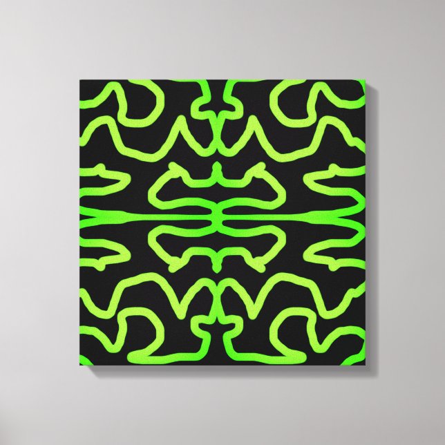 Shades of green canvas print (Front)