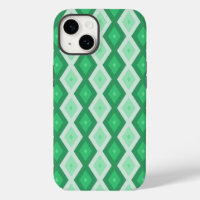 Shades of green diamond pattern