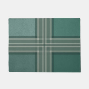 Shades of green doormat