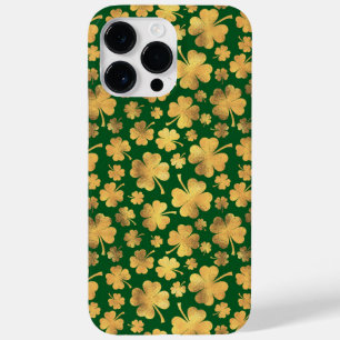 SHADES OF GREEN & GOLD IRISH SHAMROCKS  Case-Mate iPhone 14 PRO MAX CASE