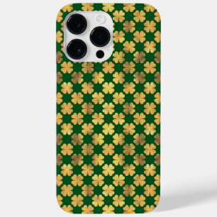 SHADES OF GREEN & GOLD IRISH SHAMROCKS  Case-Mate iPhone 14 PRO MAX CASE