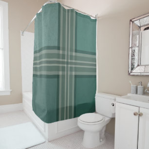 Shades of green shower curtain