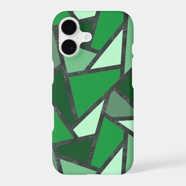 Shades of green stained glass pattern (Back)