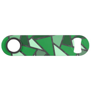 Shades of green stained glass pattern