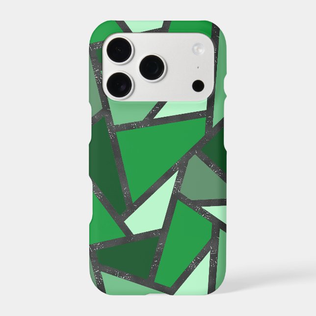 Shades of green stained glass pattern (Back)