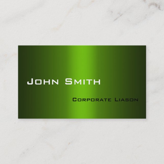 Shades of Green Standard Business Cards (Front)