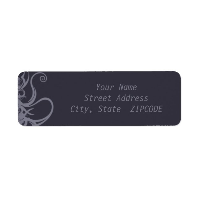 Shades of Grey Address Labels (Front)