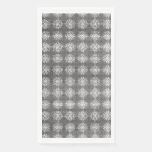 Shades of Grey and White Lace Napkin