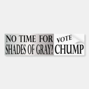 Shades of Grey anti-Trump bumper sticker