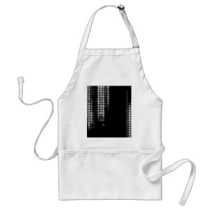 Shades Of Grey Dot Pattern Standard Apron