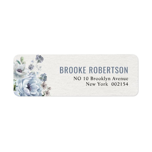 Shades of Grey Dusty Blue Winter Rustic Wedding (Front)