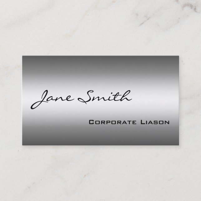Shades of Grey Modern Professional Business Cards (Front)