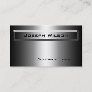 Shades of Grey Plain Modern Business Cards