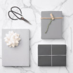 Shades of Grey solid colour gift Wrapping Paper Sheet<br><div class="desc">Shades of Grey solid colour gift Wrapping Paper Sheets</div>