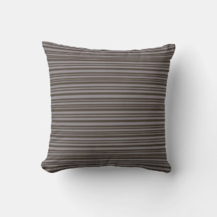 Shades of Grey Stripes Cushion