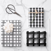 Shades Of Grey Wrapping Paper Set