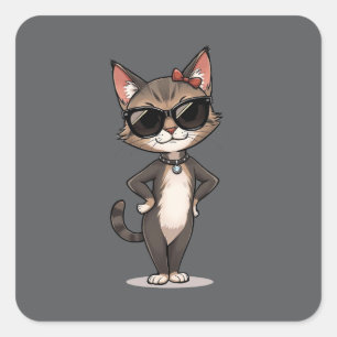 Shades of Independence Square Sticker