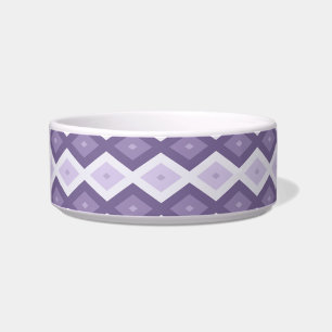Shades of lavender diamond pattern bowl
