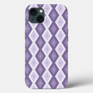 Shades of lavender diamond pattern Case-Mate iPhon iPhone 13 Case