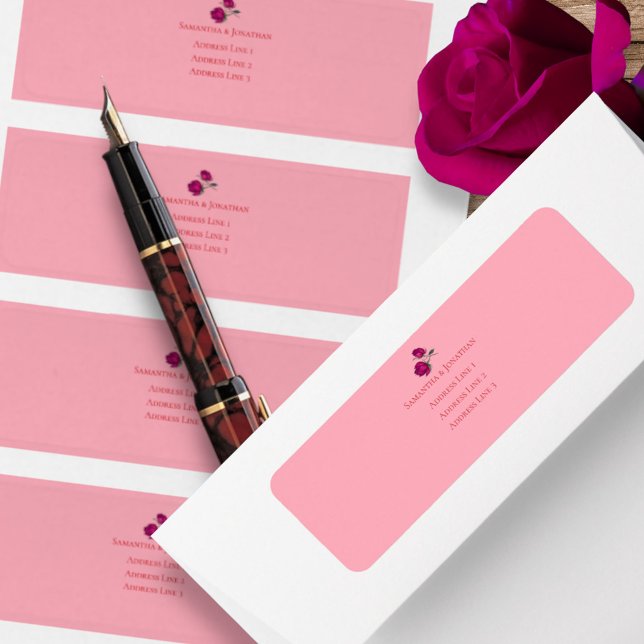 Shades of Magenta Pink Rose Modern Wedding (Creator Uploaded)