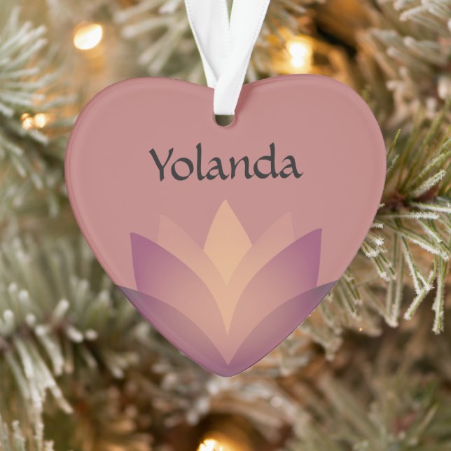 Shades of Mauve Lotus Flower Ornament (Tree)