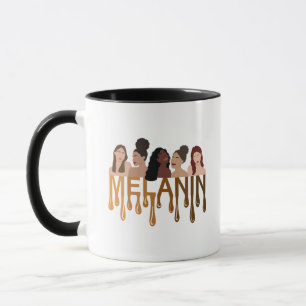 Shades Of Melanin Black Girl Mug