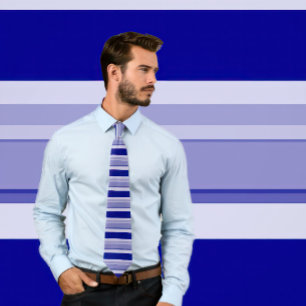 Shades of  Navy Blue Tie (Horizontal Stripes)