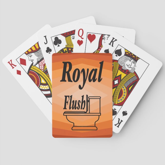 Shades Of Orange Geometric Abstract Art Playing Cards (Back)