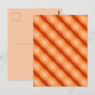 Shades Of Orange Geometric Abstract Art Postcard