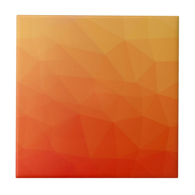 Shades of Orange Glass Tile Mosaic (Front)