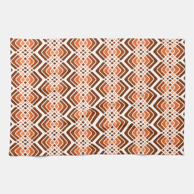 Shades of Orange Kitchen Towel (Horizontal)