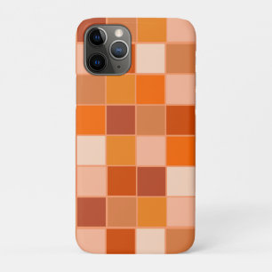 Shades of Orange Squares iPhone 11 Pro Case