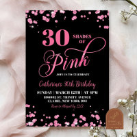 Shades of Pink 30th Birthday Party