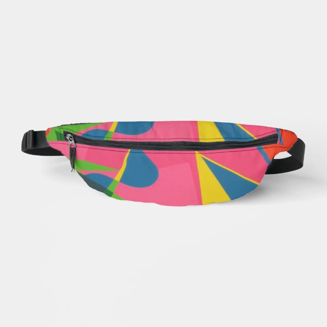 Shades of Pink Abstract Fanny Pack (Front)