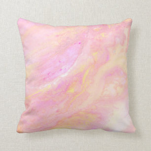 *~* Shades of Pink  Abstract Marble Iridescent Cushion