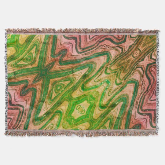 Shades of Pink and Green Throw Blanket | Zazzle.co.uk