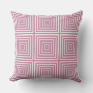 Shades Of Pink Box Pattern - Throw Pillow